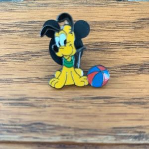 Disney Rare Shy Pluto Puppy with Ball Trading Pin